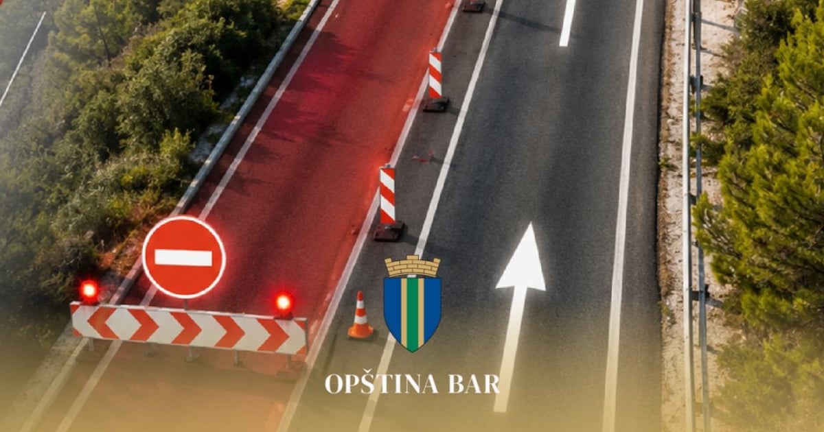 Fotografija uz vijest: Bar: Privremena izmjena režima saobraćaja na Zelenom pojasu 19. maja