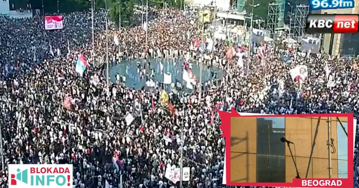 Fotografija uz vijest: Beograd: Završeni studentski protesti na Slaviji, incidenti kod Pionirskog parka