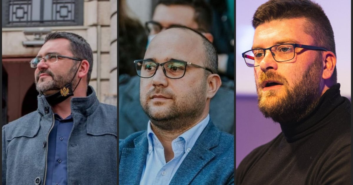 Fotografija uz vijest: Čirgić, Radoman i Batrićević izražavaju zabrinutost zbog progona Božovića i njegove porodice