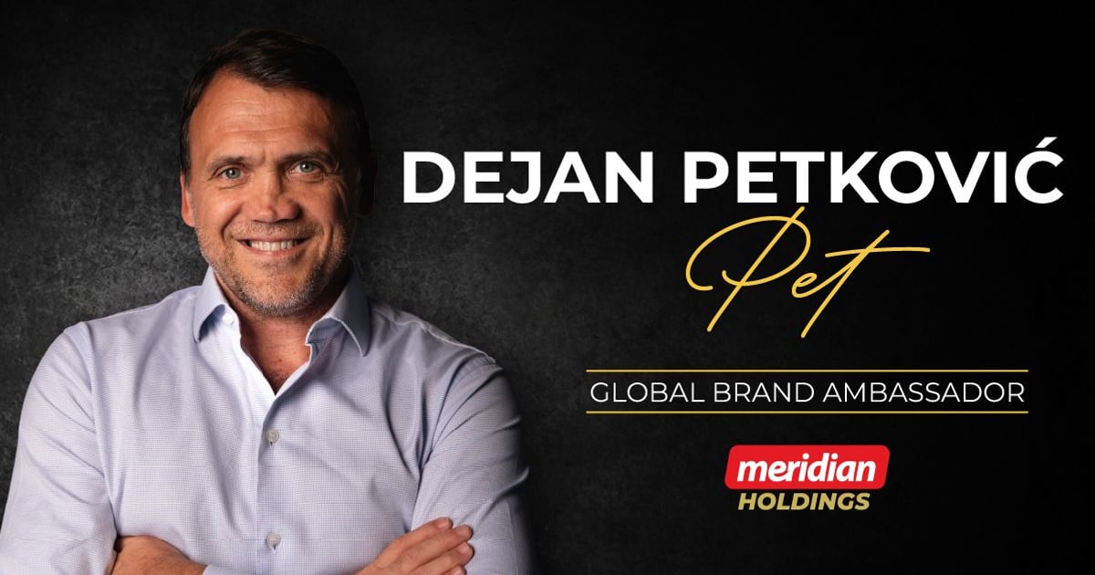 Fotografija uz vijest: Dejan Petković postao globalni brend ambasador Meridian Holdings