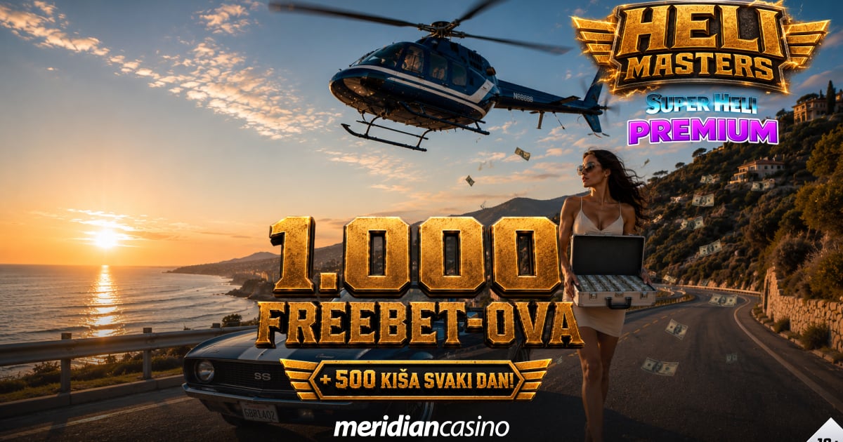 Fotografija uz vijest: Heli Masters donosi novu promociju u Meridian online kazinu