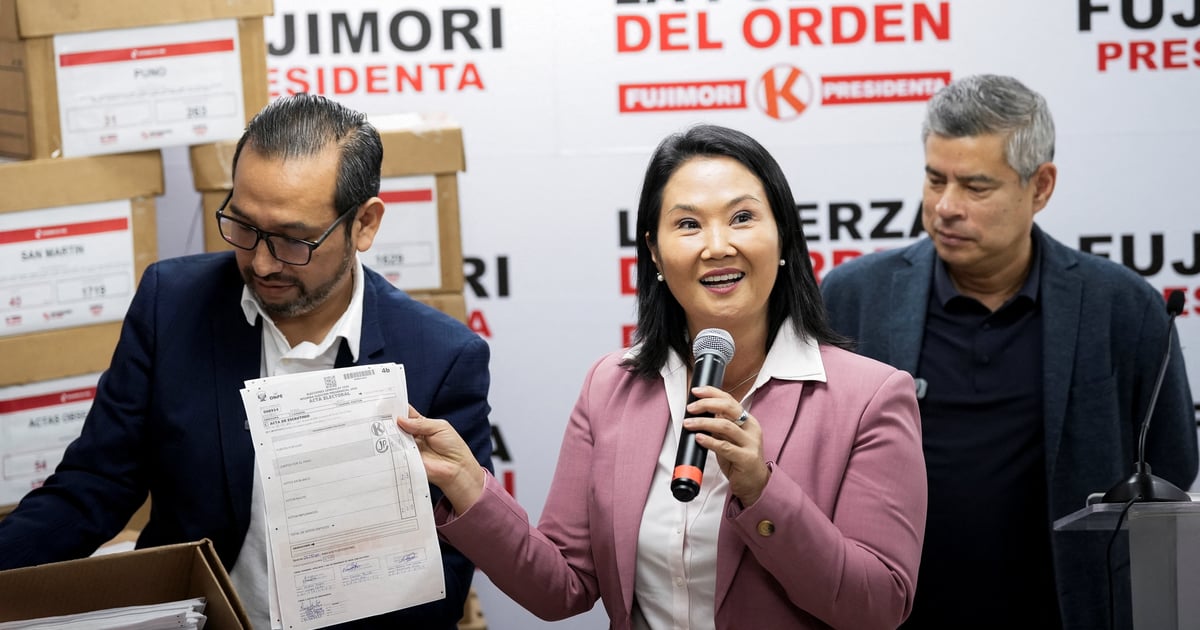 Fotografija uz vijest: Keiko Fudžimori vodi u predsjedničkoj trci u Peruu nakon završetka prebrojavanja glasova