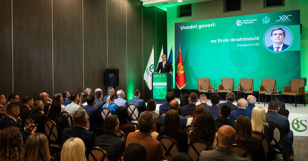 Fotografija uz vijest: Konferencija o 20 godina Bošnjačke stranke i nezavisne Crne Gore: Bošnjaci kao kreatori političkih procesa