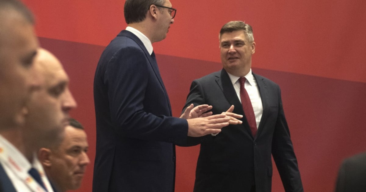 Fotografija uz vijest: Milanović: Vučić plaši građane pričom o napadu Hrvatske i Albanaca na Srbiju
