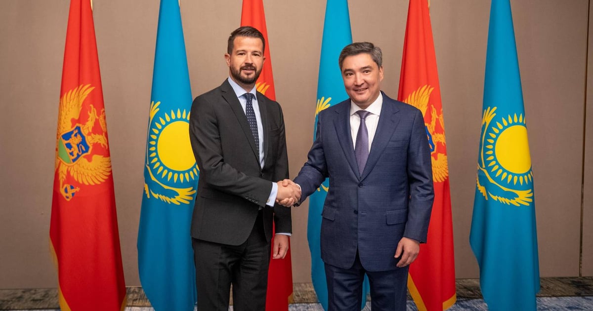 Fotografija uz vijest: Milatović i Bektenov o jačanju ekonomskog partnerstva Crne Gore i Kazahstana