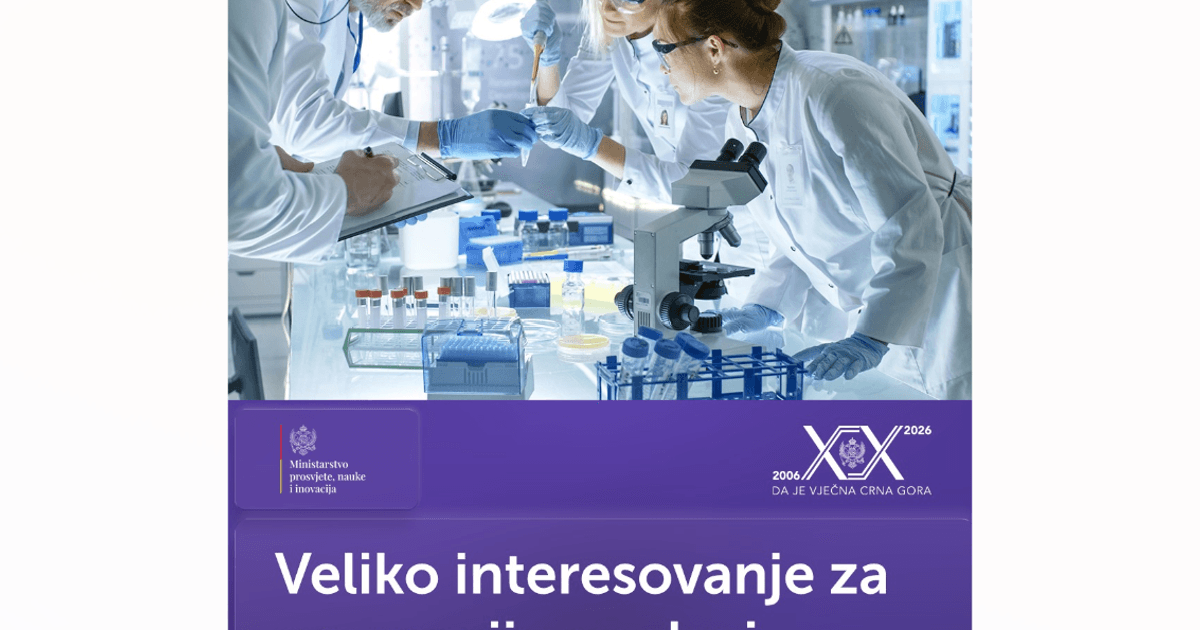 Fotografija uz vijest: MPNI: Veliko interesovanje za projekte promocije nauke i istraživanja u 2026. godini
