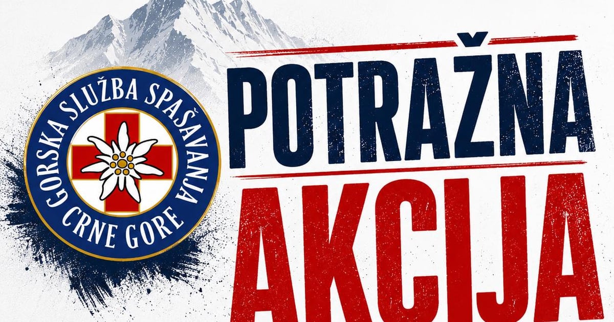 Fotografija uz vijest: Na Durmitoru u toku spasilačka akcija Gorske službe spašavanja