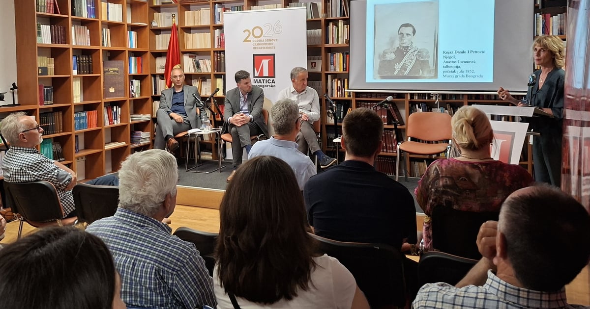 Fotografija uz vijest: Obilježena 200. godišnjica rođenja knjaza Danila Petrovića Njegoša u Matici crnogorskoj