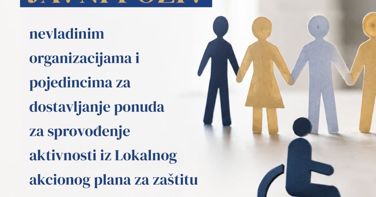 Fotografija uz vijest: Opština Bar raspisala Javni poziv za aktivnosti zaštite lica sa invaliditetom