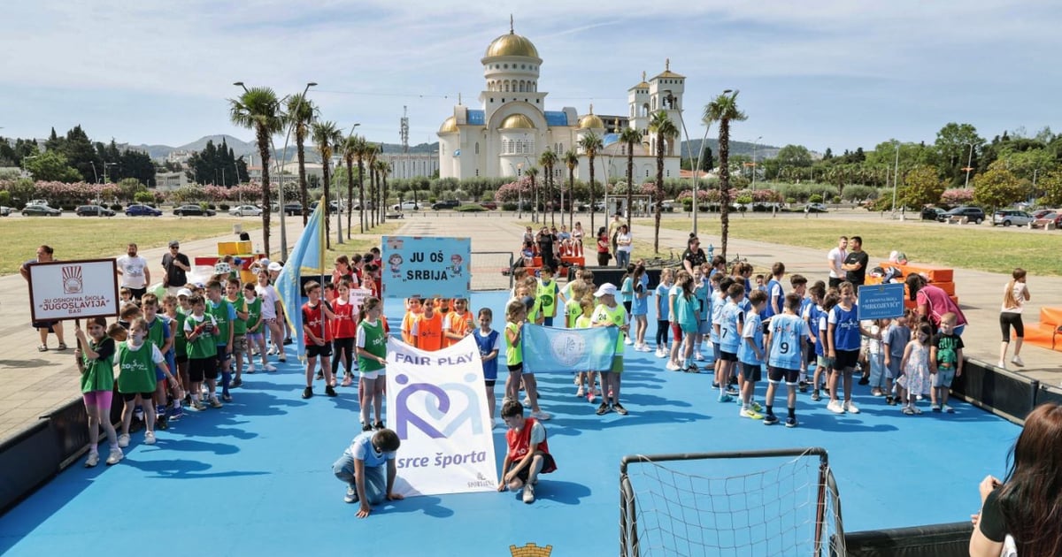 Fotografija uz vijest: Opština Bar šesti put organizovala Žogariju za osnovce u duhu sporta i inkluzije