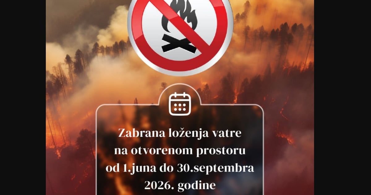 Fotografija uz vijest: Opština Bar uvodi zabranu loženja vatre na otvorenom od 1. juna do 30. septembra