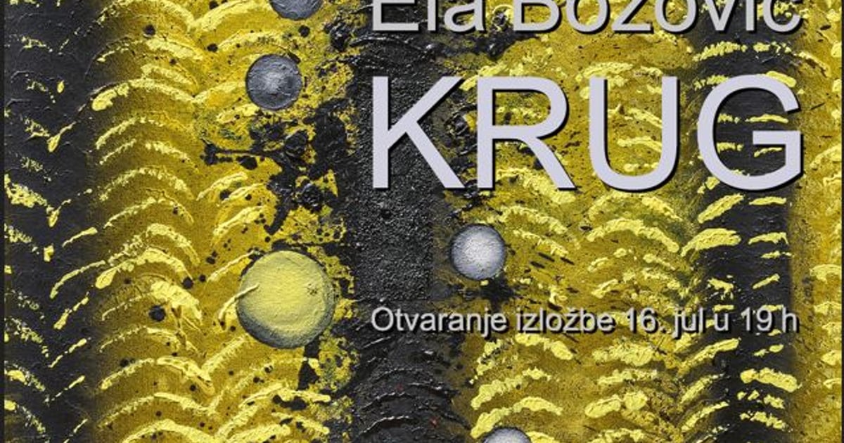 Fotografija uz vijest: Samostalna izložba „Krug“ Ele Božović u Centru za kulturu Prijestonice Cetinje