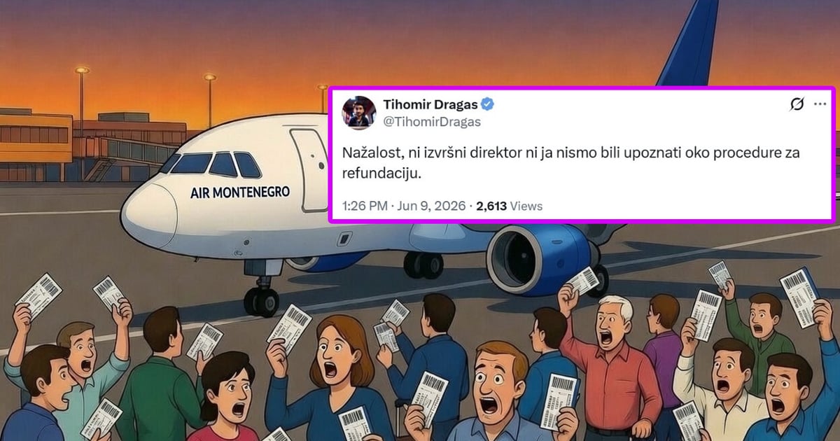 Fotografija uz vijest: Slučaj Air Montenegro: Problemi sa refundacijom i krizna komunikacija