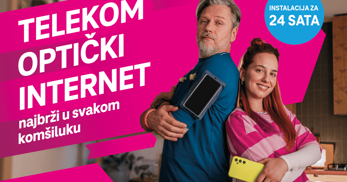Fotografija uz vijest: Telekom optički internet – Najbrži u svakom komšiluku