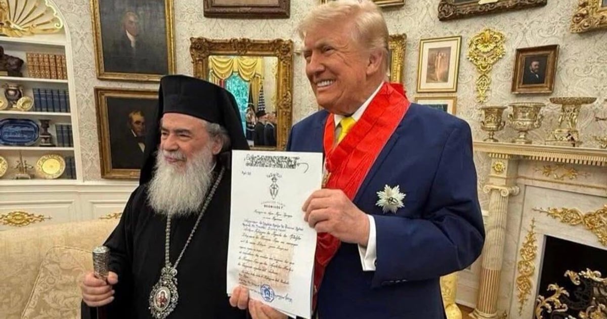Fotografija uz vijest: Tramp predlaže patrijarha Jerusalima kao posrednika u pregovorima Moskve i Kijeva