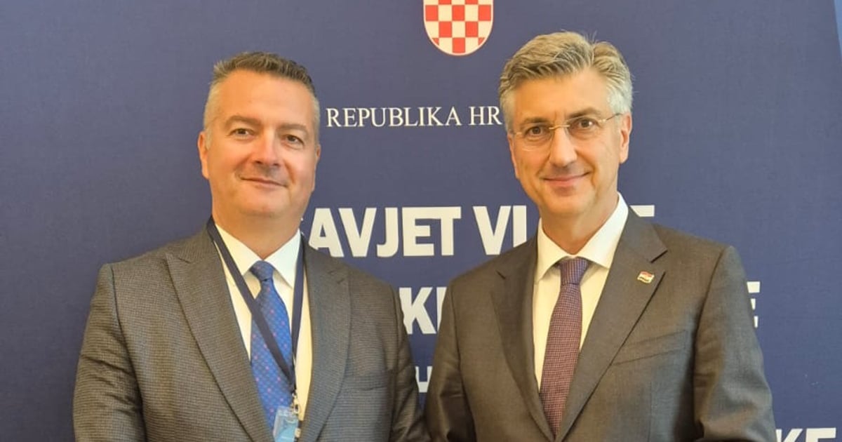 Fotografija uz vijest: Vuksanović i Plenković o očuvanju identiteta Hrvata u Crnoj Gori