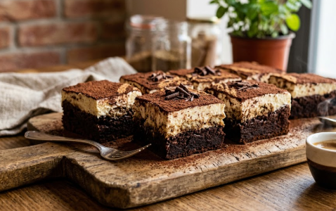 Fotografija uz vijest: Recept za tiramisu brauni: spoj bogate čokolade i kremastog maskarponea
