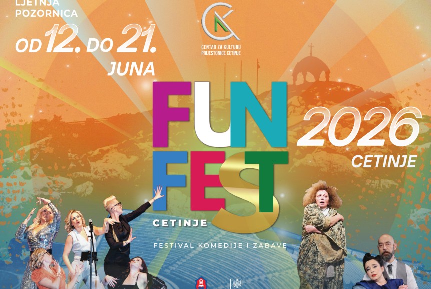 Fotografija uz vijest: Fun Fest Cetinje donosi deset dana smijeha, pozorišne magije i regionalnih zvijezda