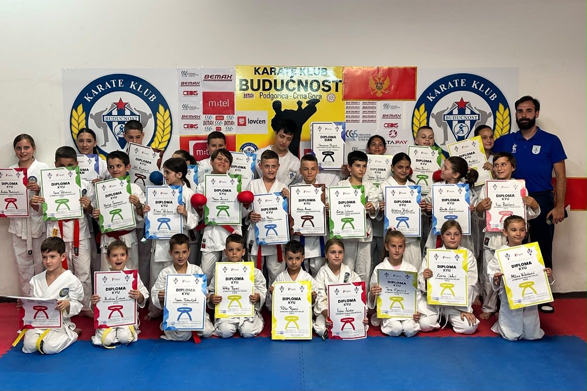 Fotografija uz vijest: Karate klub Budućnost Bemax osvojio 132 medalje u prvom dijelu sezone
