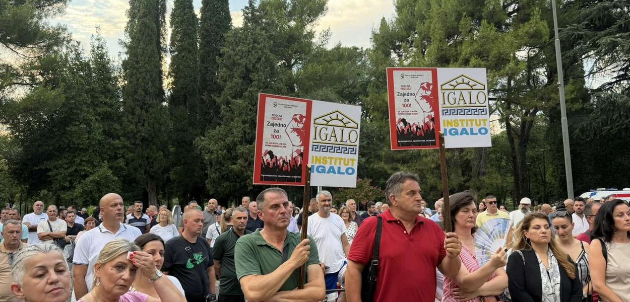 Fotografija uz vijest: Keković: The Government must change course; Božović: We demand a decent standard of living; Rmandić to the Prime Minister: Mont...
