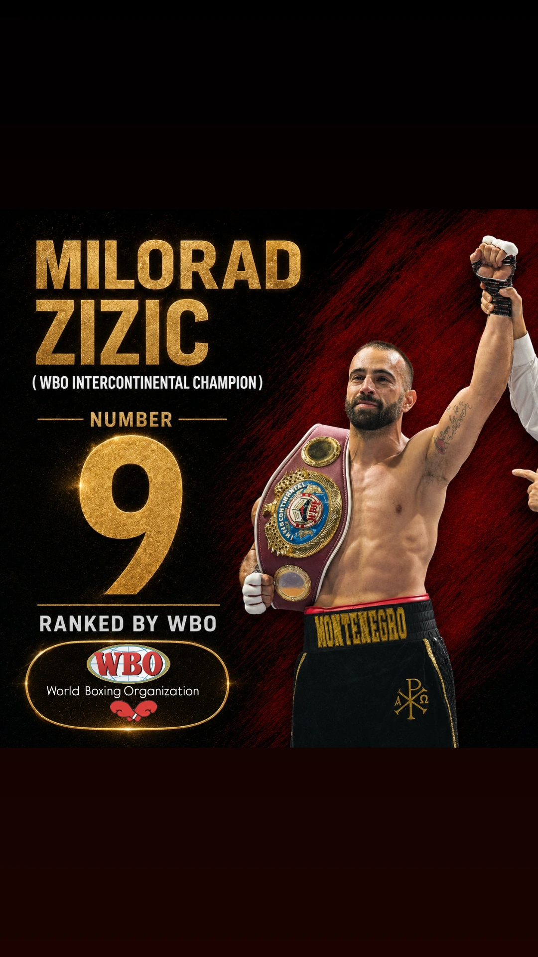 Fotografija uz vijest: Milorad Žižić među deset najboljih boksera svijeta po WBO rang-listi