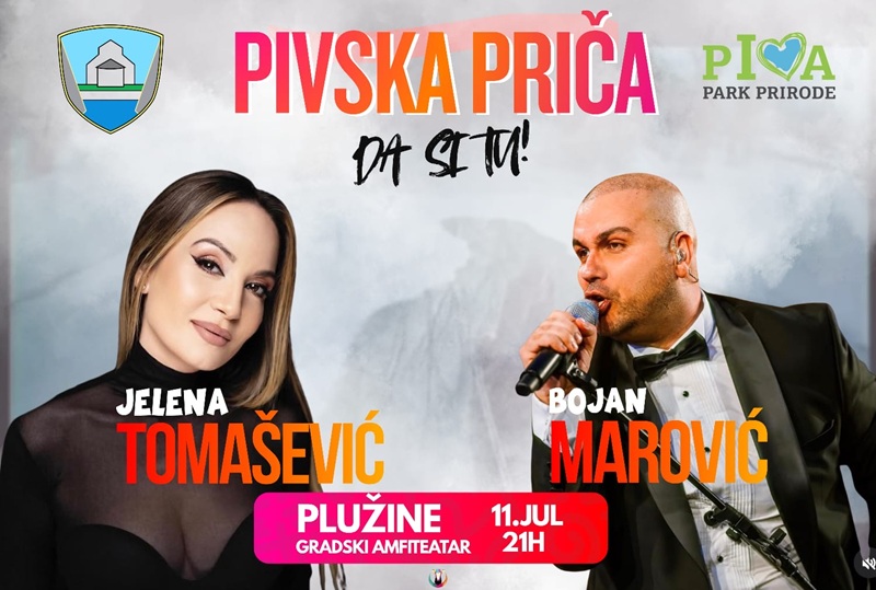 Fotografija uz vijest: Muzički spektakl u Plužinama: Jelena Tomašević i Bojan Marović nastupaju u subotu