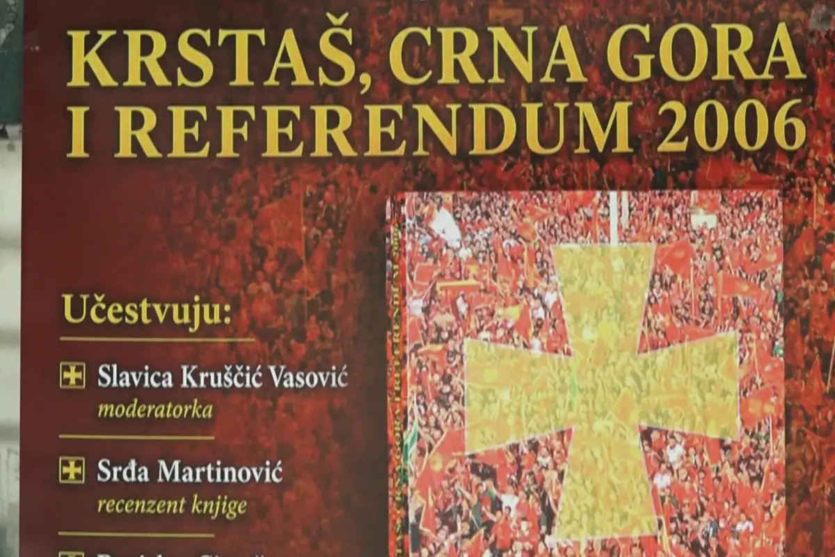 Fotografija uz vijest: Na Cetinju predstavljena monografija „Krstaš, Crna Gora i referendum 2006″