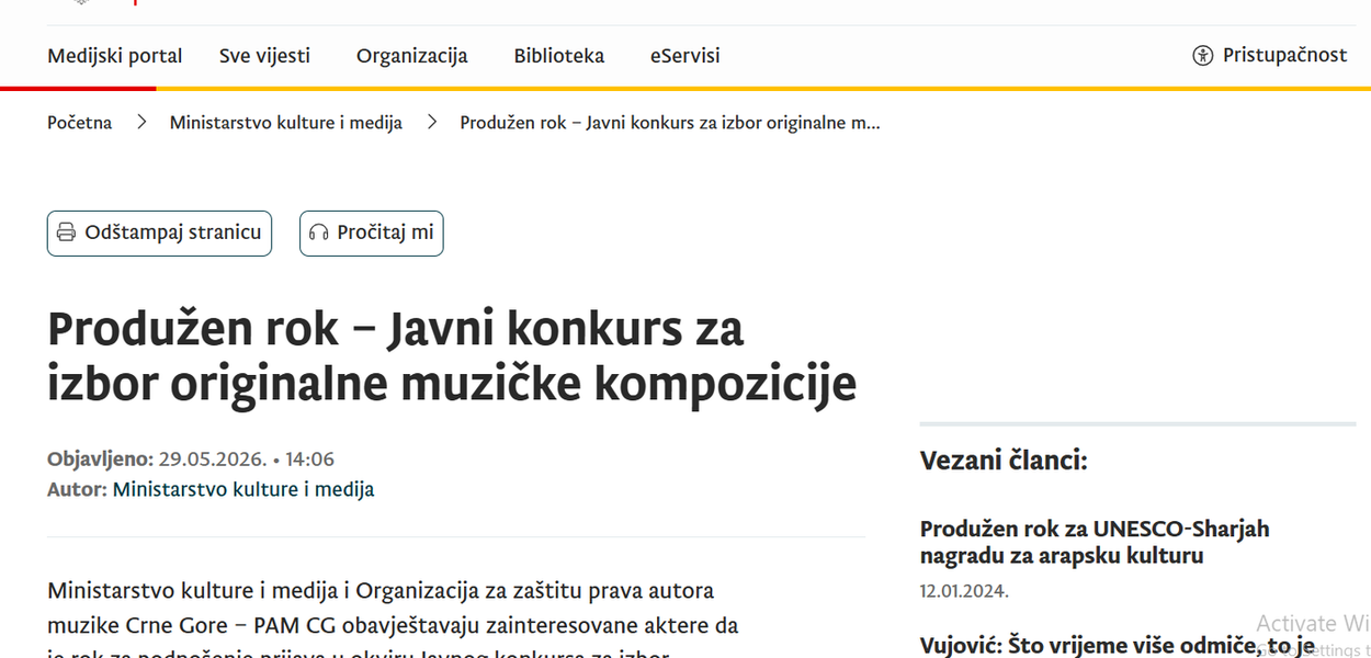 Fotografija uz vijest: Produžen rok za prijave muzičke kompozicije povodom 21. maja do 5. juna