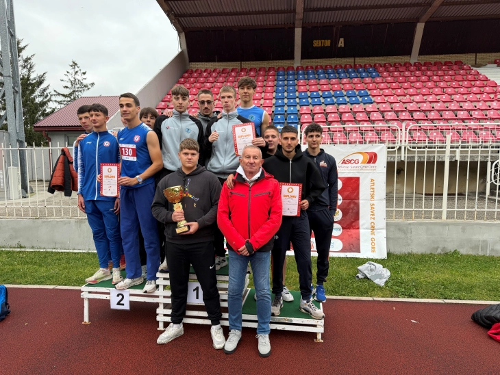 Fotografija uz vijest: Rudar i Sanja osvojili ekipno juniorsko prvenstvo Crne Gore u atletici
