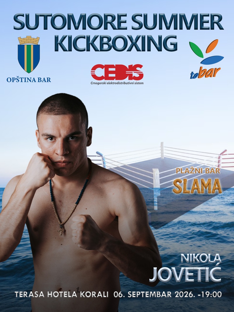 Fotografija uz vijest: Sutomore domaćin profesionalnog kik-boks spektakla u septembru