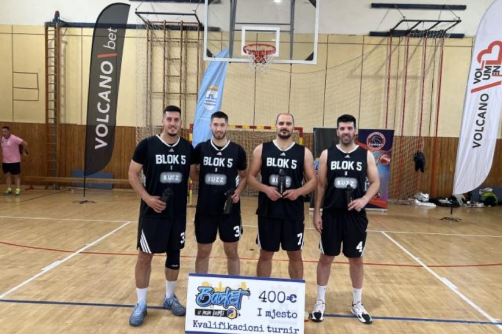 Fotografija uz vijest: Blok 5 pobjednik trećeg kvalifikacionog turnira Basket u mom kvartu
