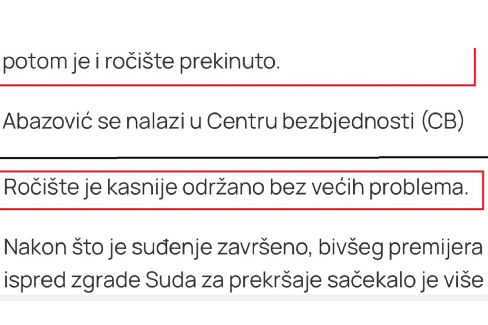 Fotografija uz vijest: Netačna vijest o incidentu u sudu kao primjer medijske neodgovornosti