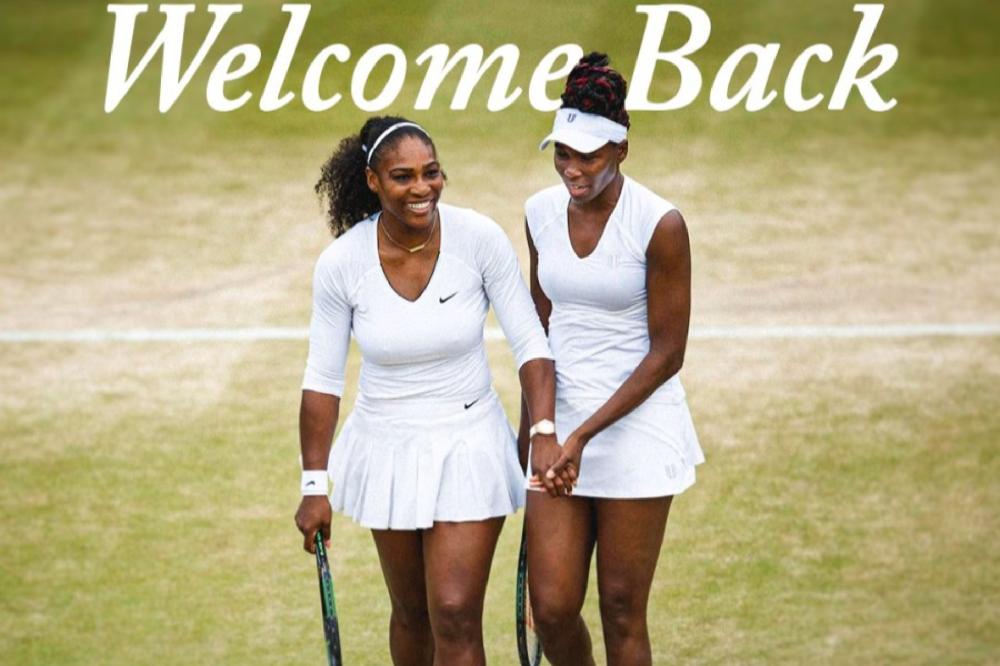 Fotografija uz vijest: Serena i Venus Vilijams ponovo zajedno u dublu na Vimbldonu