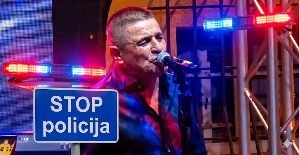 Fotografija uz vijest: Policija zabranila koncert Baje Malog Knindže u Pljevljima zbog bezbjednosnih rizika