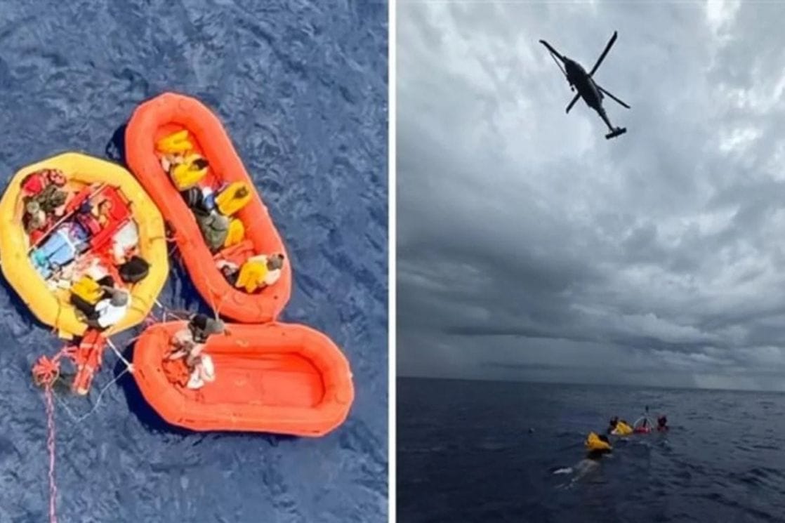 Fotografija uz vijest: Pilot prisilno sletio u Atlantik, svi putnici spašeni nakon petosatne drame