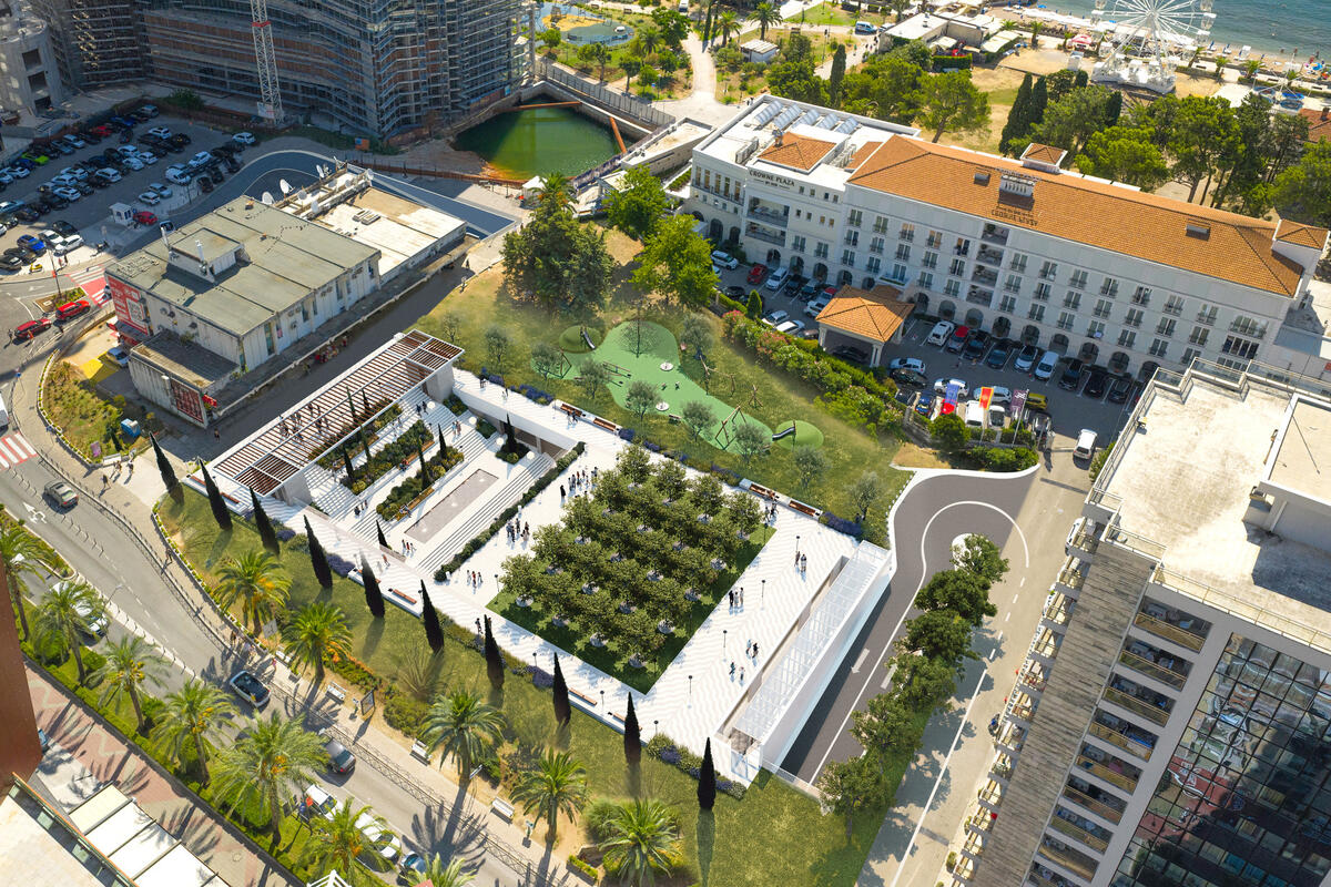 Fotografija uz vijest: Budva planira Central park kod "TQ Plaze" sa podzemnom garažom i javnim prostorima
