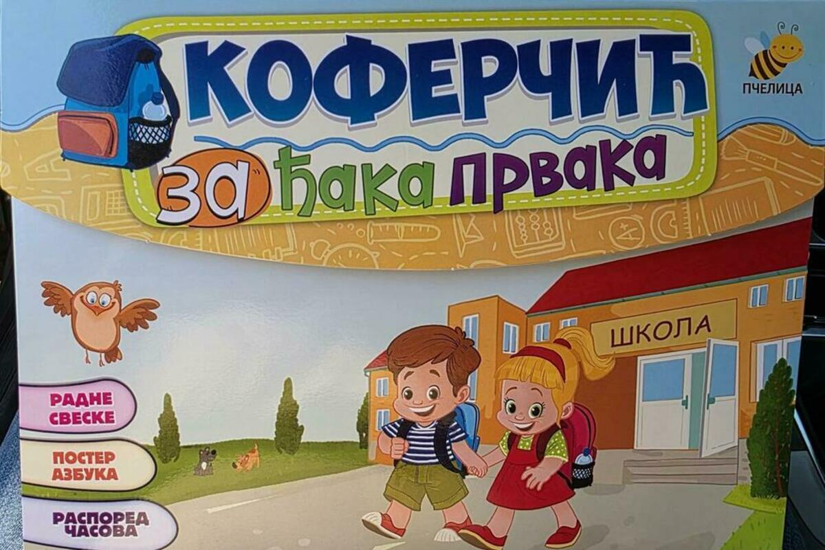 Fotografija uz vijest: Opština Budva izabrala poklon-paketić sa azbukom od 30 slova, nabavku realizovao Zavod za udžbenike