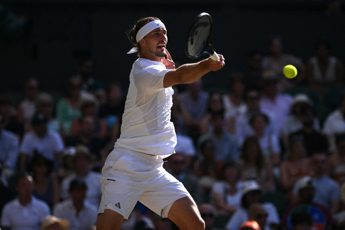 Fotografija uz vijest: Aleksandar Zverev prvi put u karijeri u četvrtfinalu Vimbldona