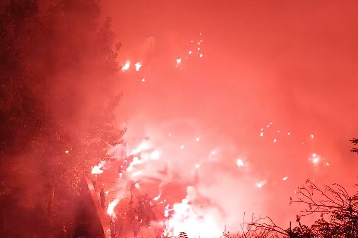 Fotografija uz vijest: Bakljada na Sastavcima u Podgorici povodom Dana nezavisnosti