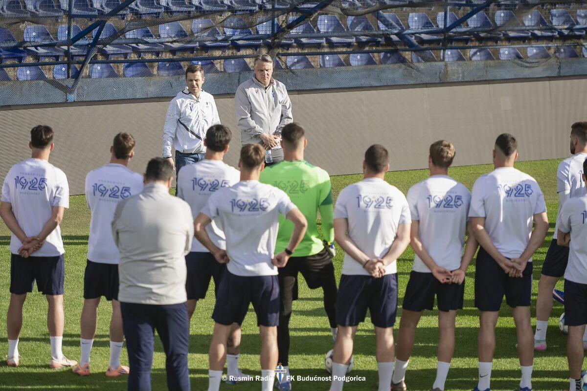 Fotografija uz vijest: Budućnost protiv Bokelja želi da prekine negativnu seriju, Radonjić: Moramo da probamo da postignemo gol
