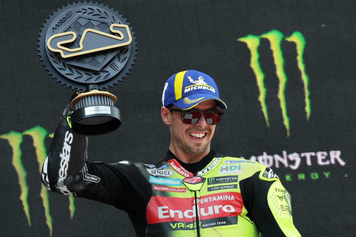 Fotografija uz vijest: Di Đanantonio slavio u trci Moto GP šampionata u Barseloni