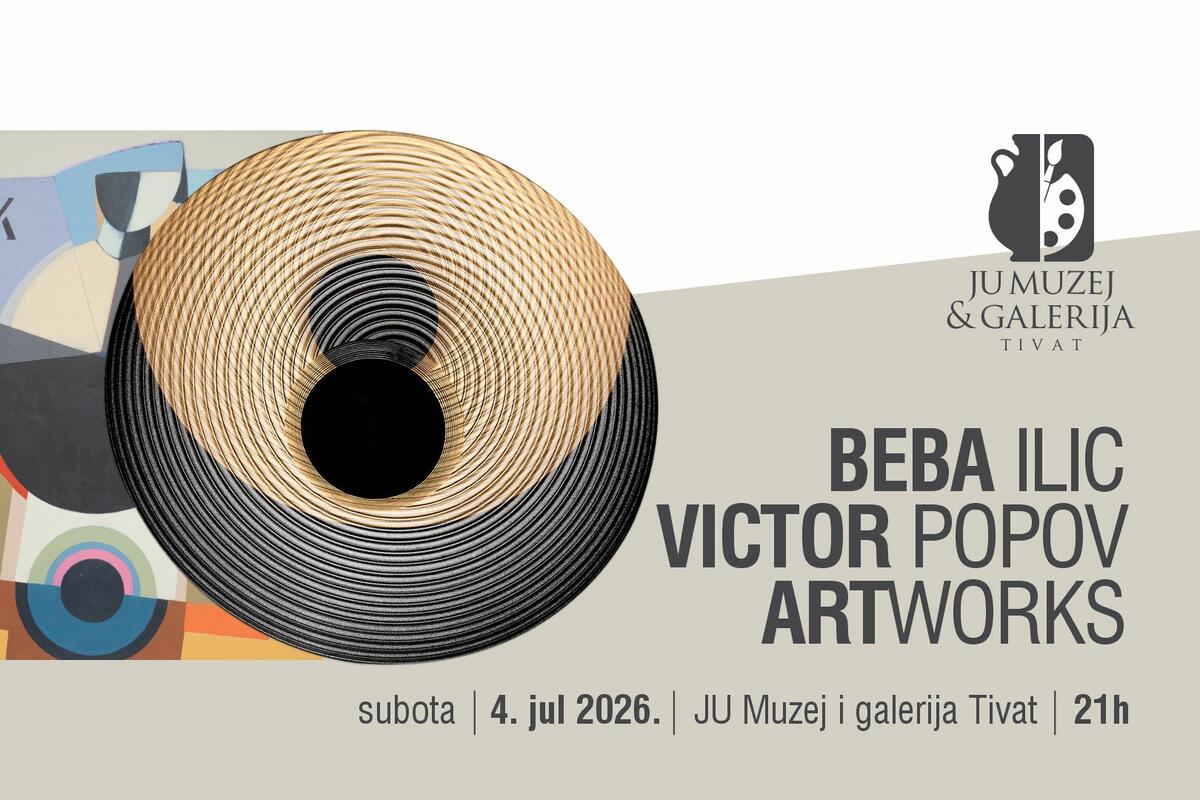 Fotografija uz vijest: Dvije međunarodne umjetničke priče večeras u Tivtu: Beba Ilić i Viktor Popov otvaraju izložbe „ARTWORKS"