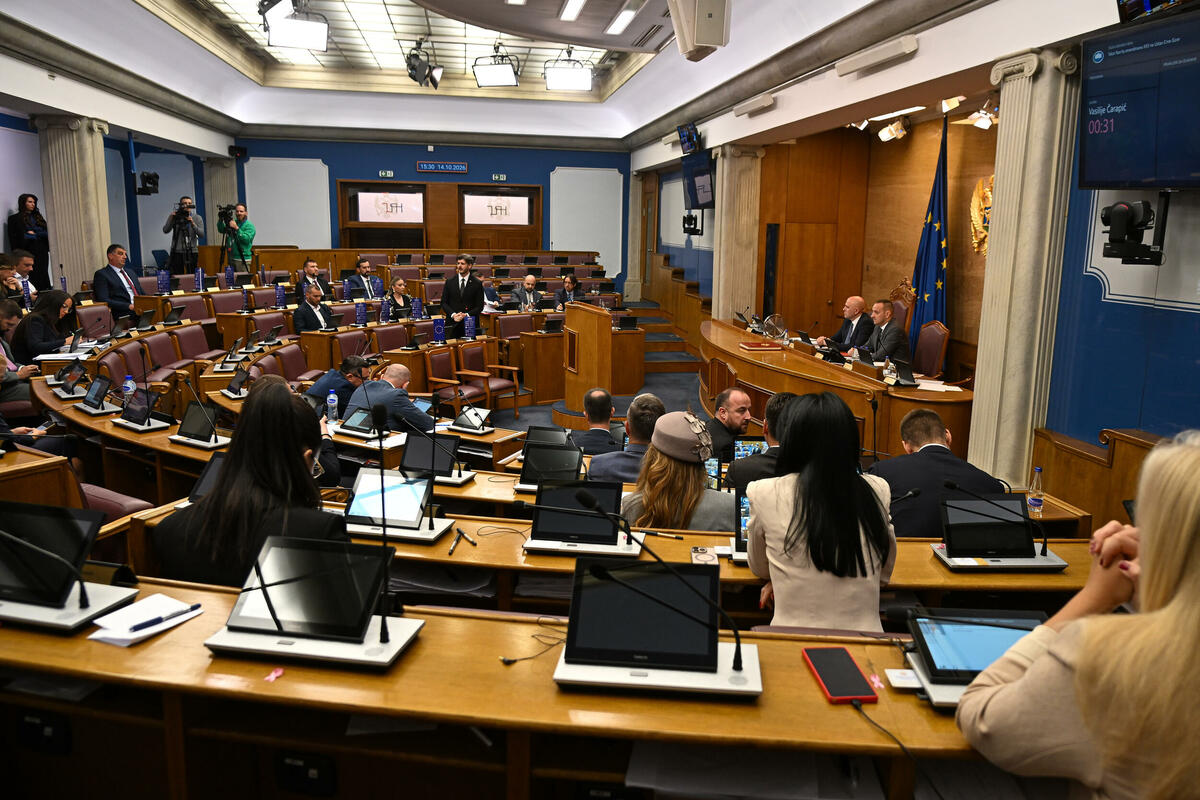 Fotografija uz vijest: Integritet na čekanju: I pored nekoliko pauza i sastanaka, poslanici nijesu usvojili izmjene Ustava