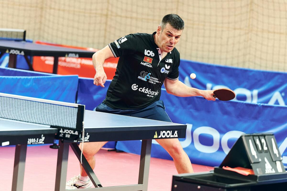 Fotografija uz vijest: Luka Bakić u polufinalu stonoteniskog turnira u Ostravi