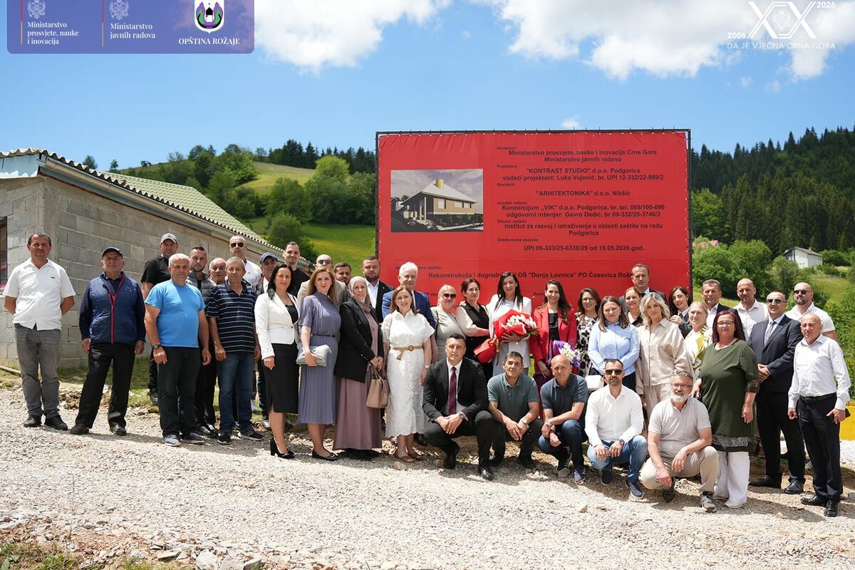 Fotografija uz vijest: Počela rekonstrukcija i dogradnja škole u Ćosovici kod Rožaja