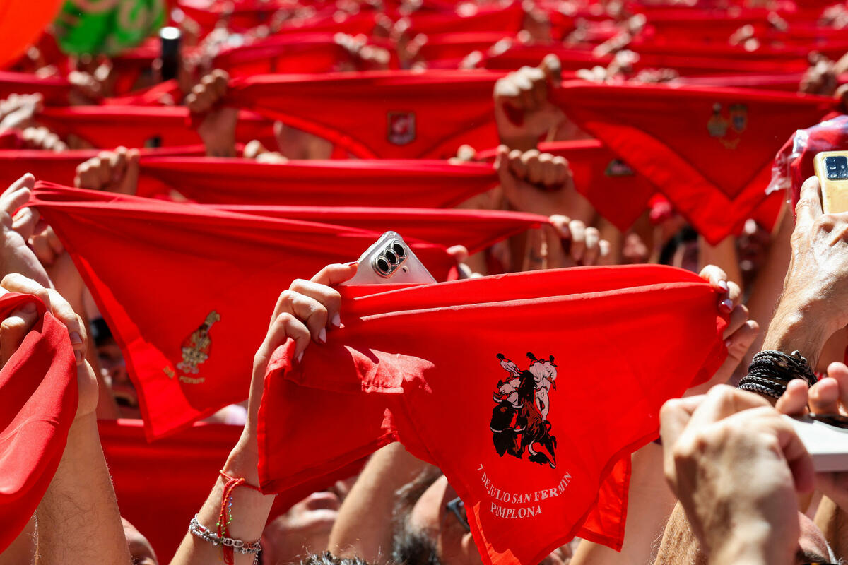 Fotografija uz vijest: Počeo tradicionalni festival San Fermin u Pamploni