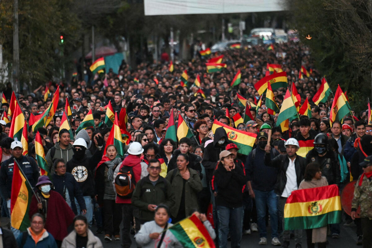 Fotografija uz vijest: Protesti u Boliviji prerastaju u nerede usred teške ekonomske krize