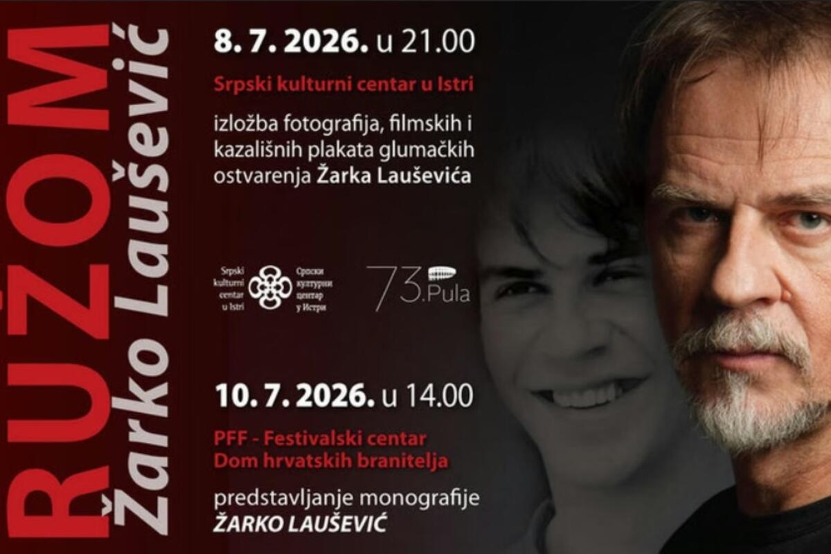 Fotografija uz vijest: Pulski festival odaje počast Žarku Lauševiću izložbom i monografijom