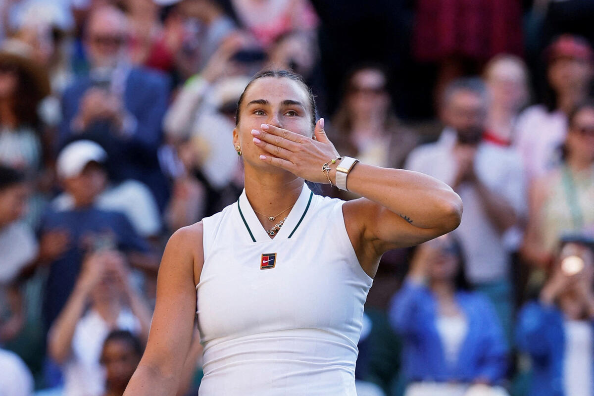 Fotografija uz vijest: Sabalenka ubjedljivo savladala Ostapenko i ide na Osaku u osminu finala Vimbldona