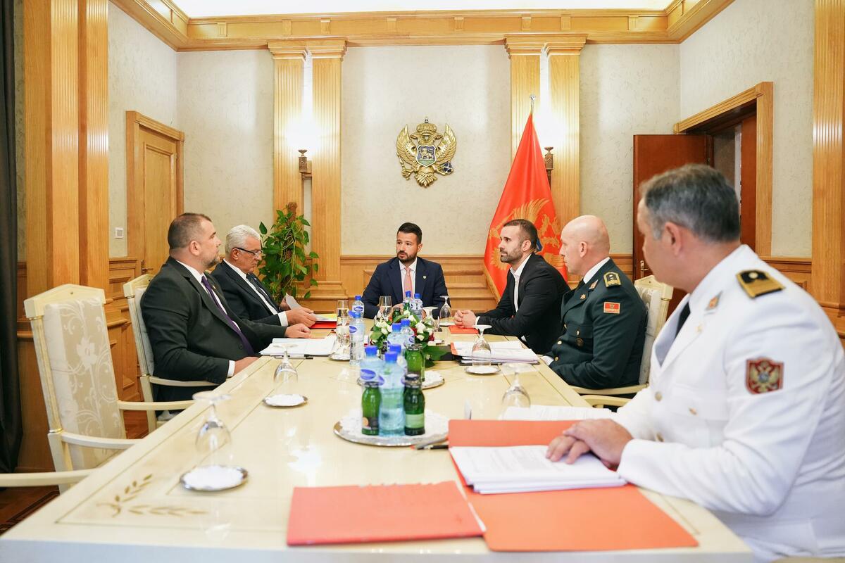 Fotografija uz vijest: Savjet za bezbjednost i odbranu usvojio Izvještaj o stanju u Vojsci Crne Gore za 2025.